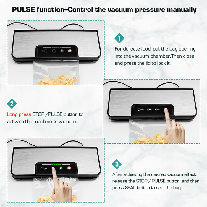 YUMYTH – Machine à emballer Sous Vide domestique, avec rouleau de découpe intégrée, pour le stockage des aliments, T285 YUMYTH – Machine à emballer Sous Vide domestique, avec rouleau de découpe intégrée, pour le stockage des aliments, T285