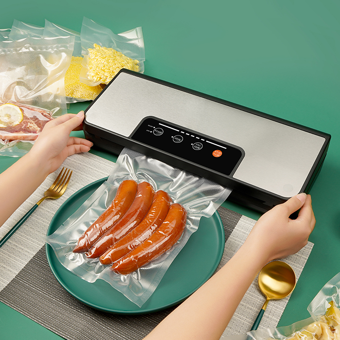 YUMYTH – Machine à emballer Sous Vide domestique, avec rouleau de découpe intégrée, pour le stockage des aliments, T285 YUMYTH – Machine à emballer Sous Vide domestique, avec rouleau de découpe intégrée, pour le stockage des aliments, T285