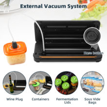 YUMYTH – Machine à emballer Sous Vide domestique, avec rouleau de découpe intégrée, pour le stockage des aliments, T285