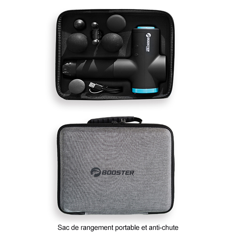 BOOSTER M2-12V Pistolet de massage à écran LCD Douleur de masseur musculaire profond professionnel Soulagement Corps Détente Fitness