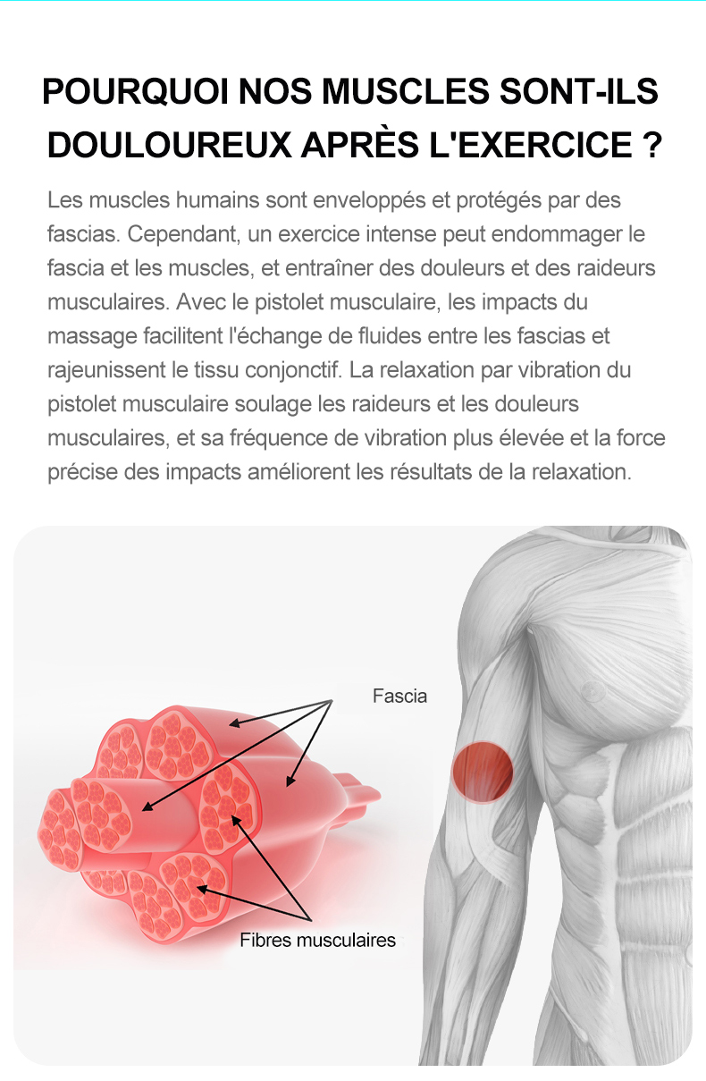 BOOSTER M2-12V Pistolet de massage à écran LCD Douleur de masseur musculaire profond professionnel Soulagement Corps Détente Fitness