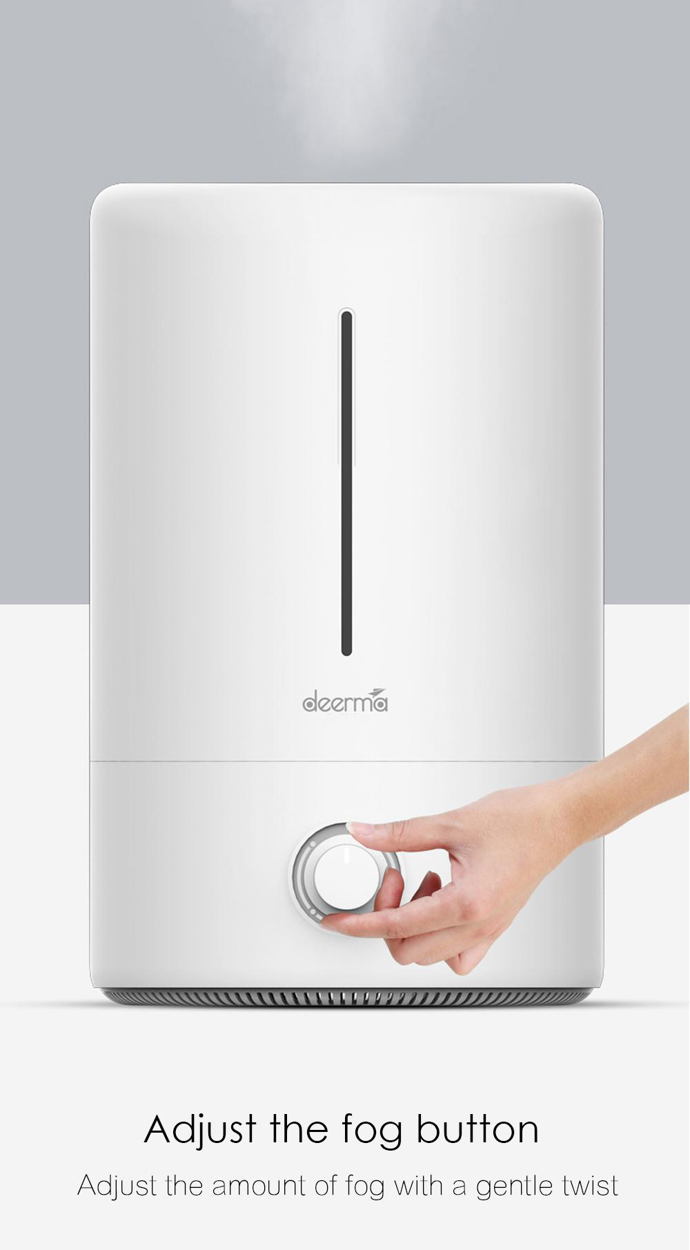 Deerma – humidificateur d'air F628W 5L, vaporisateur de brume silencieuse, diffuseur de parfum, humidificateur ultrasonique pour la maison et le bureau Deerma – humidificateur d'air F628W 5L, vaporisateur de brume silencieuse, diffuseur de parfum, humidificateur ultrasonique pour la maison et le bureau