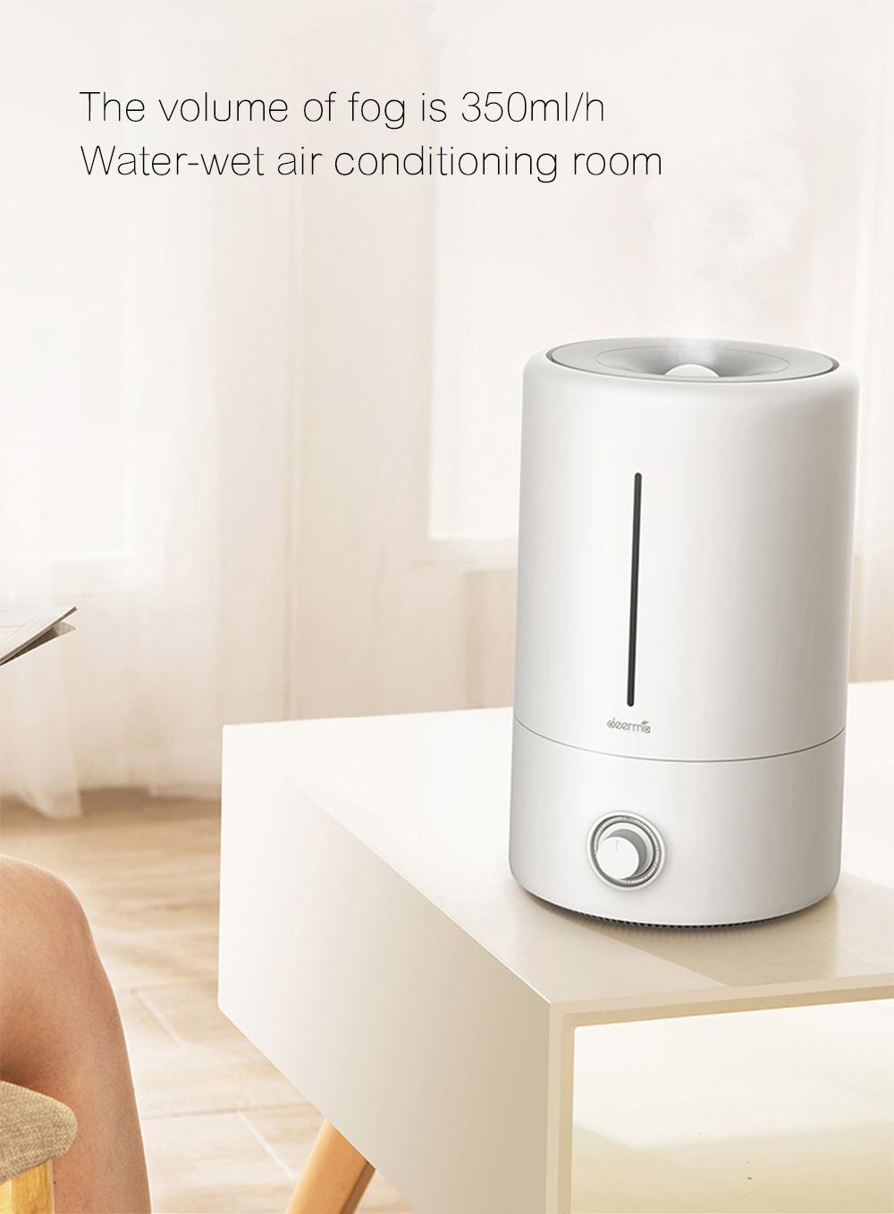 Deerma – humidificateur d'air F628W 5L, vaporisateur de brume silencieuse, diffuseur de parfum, humidificateur ultrasonique pour la maison et le bureau Deerma – humidificateur d'air F628W 5L, vaporisateur de brume silencieuse, diffuseur de parfum, humidificateur ultrasonique pour la maison et le bureau