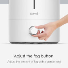 Deerma – humidificateur d'air F628W 5L, vaporisateur de brume silencieuse, diffuseur de parfum, humidificateur ultrasonique pour la maison et le bureau
