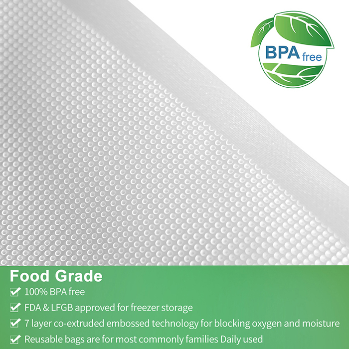 YUMYTH – 11 rouleaux de sacs Sous Vide réutilisables, de qualité alimentaire, sans BPA, thermoscelleuse, emballage, stockage en plastique, T202