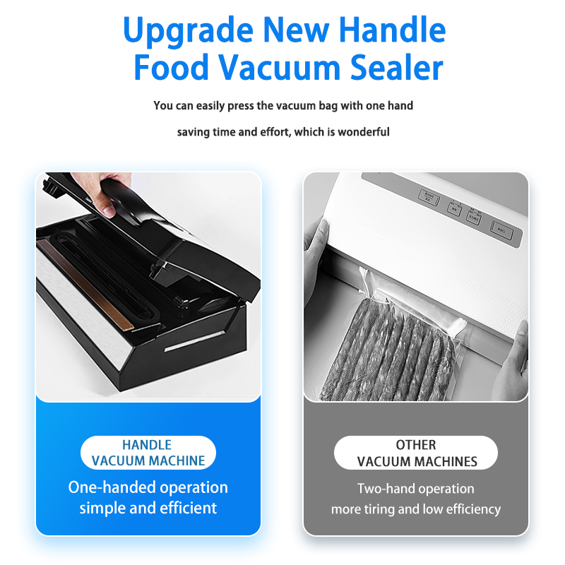 Seatao – Machine à emballer sous-vide commerciale VH5188, scelleuse automatique multifonction pour aliments, avec stockage de rouleaux intégrés et coupe