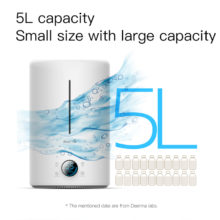 Deerma – petit humidificateur d'air ultrasonique de bureau 5l, purificateur d'air avec humidificateur pour maison, cadeau pour maman, F628S F628W