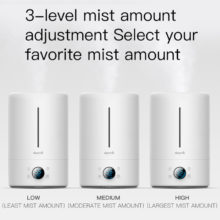 Deerma – petit humidificateur d'air ultrasonique de bureau 5l, purificateur d'air avec humidificateur pour maison, cadeau pour maman, F628S F628W