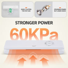 CkeyiN – Machine à emballer sous-vide électrique sans fil, Rechargeable, automatique, pour usage domestique, sec et humide, avec 10 sacs