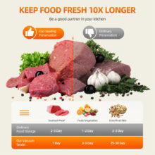 CkeyiN – Machine à emballer sous-vide électrique sans fil, Rechargeable, automatique, pour usage domestique, sec et humide, avec 10 sacs