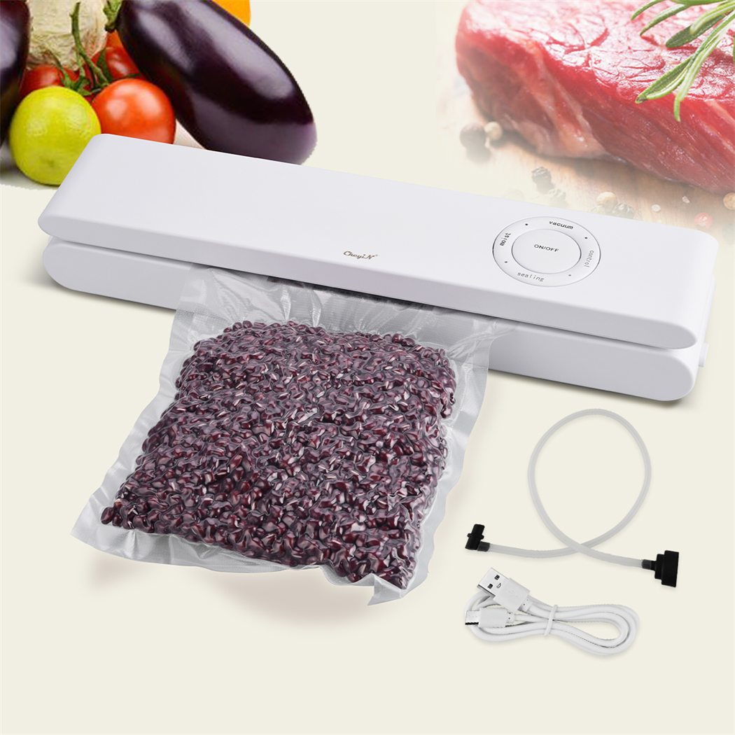CkeyiN – Machine à emballer sous-vide électrique sans fil, Rechargeable, automatique, pour usage domestique, sec et humide, avec 10 sacs CkeyiN – Machine à emballer sous-vide électrique sans fil, Rechargeable, automatique, pour usage domestique, sec et humide, avec 10 sacs