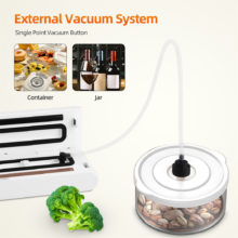 CkeyiN – Machine à emballer sous-vide électrique sans fil, Rechargeable, automatique, pour usage domestique, sec et humide, avec 10 sacs