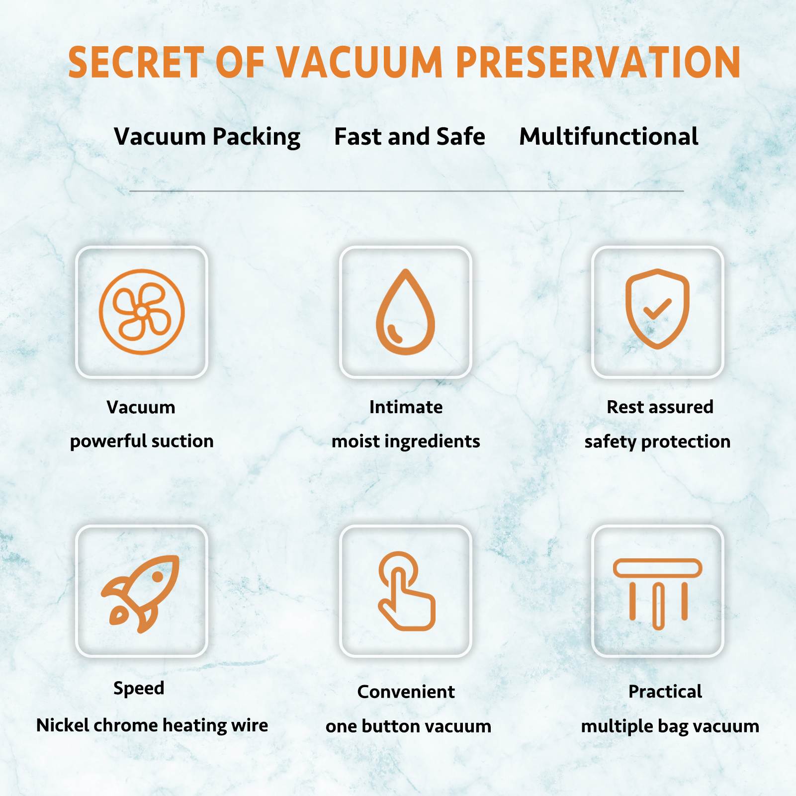 Vakumar – machine à emballer sous-vide à poignée VH3206, appareil multifonction automatique pour la conservation des aliments