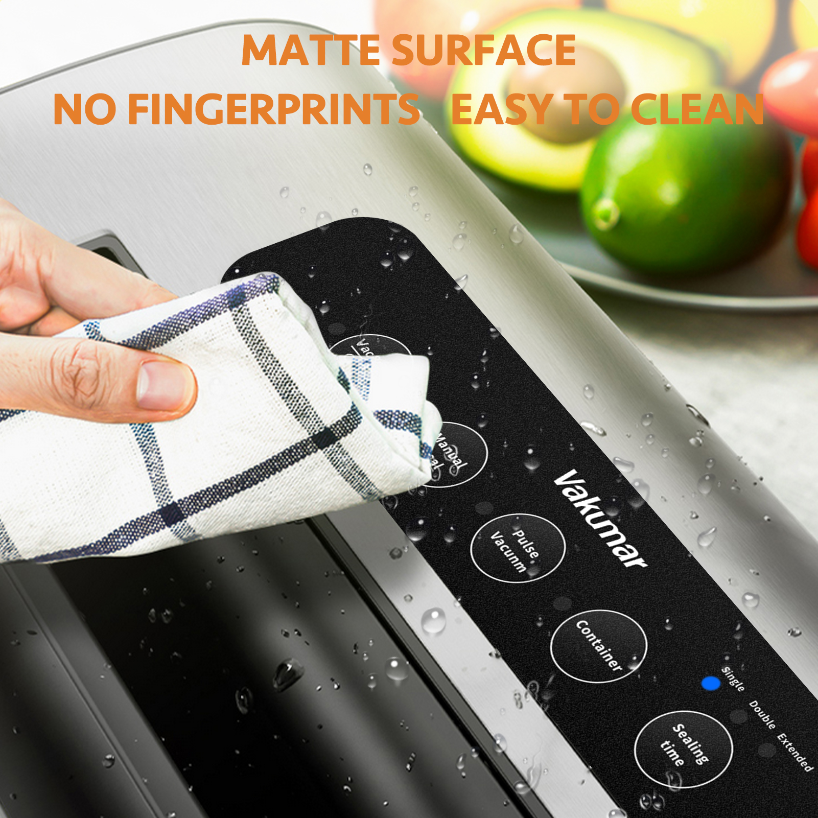 Vakumar – machine à emballer sous-vide à poignée VH3206, appareil multifonction automatique pour la conservation des aliments