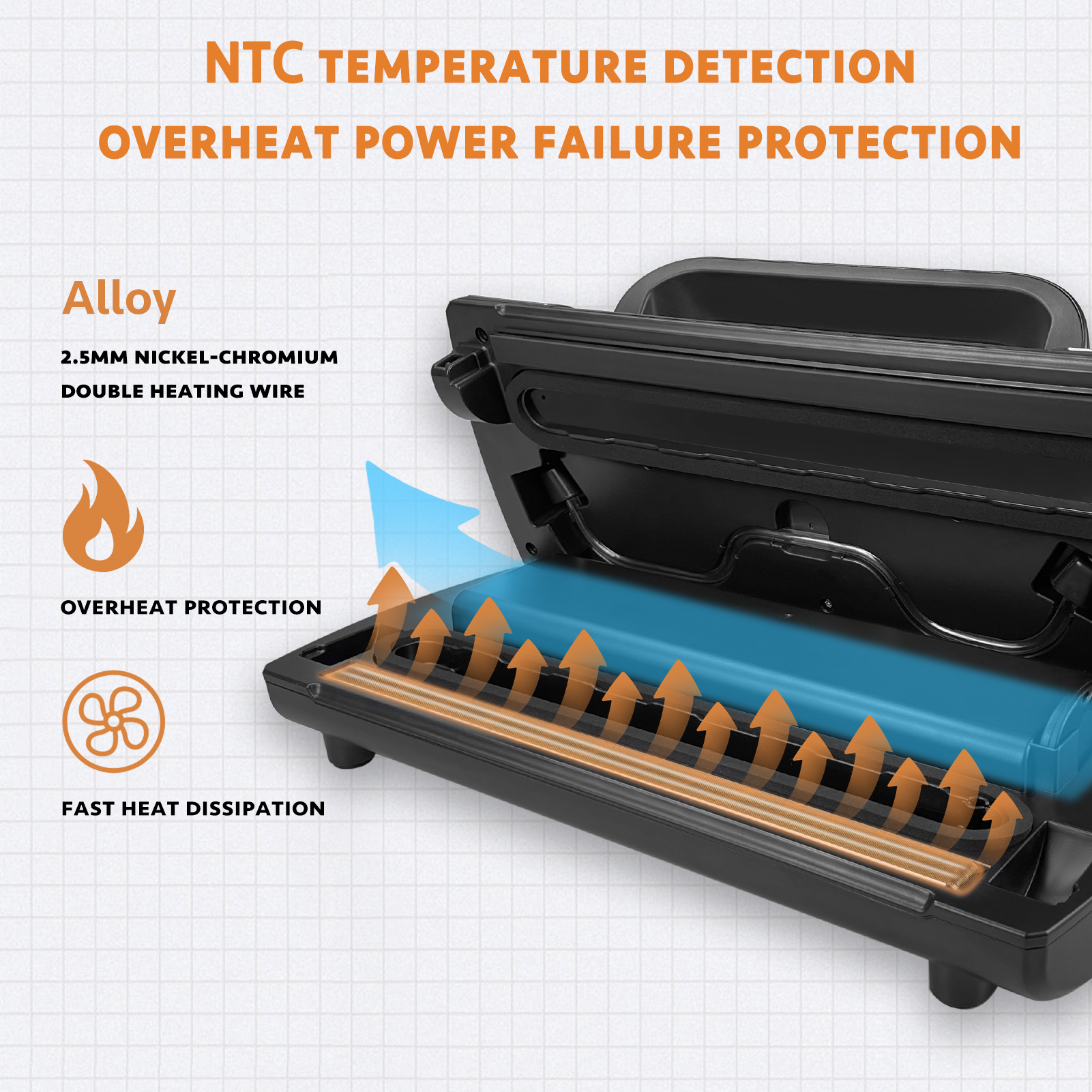 Vakumar – machine à emballer sous-vide à poignée VH3206, appareil multifonction automatique pour la conservation des aliments