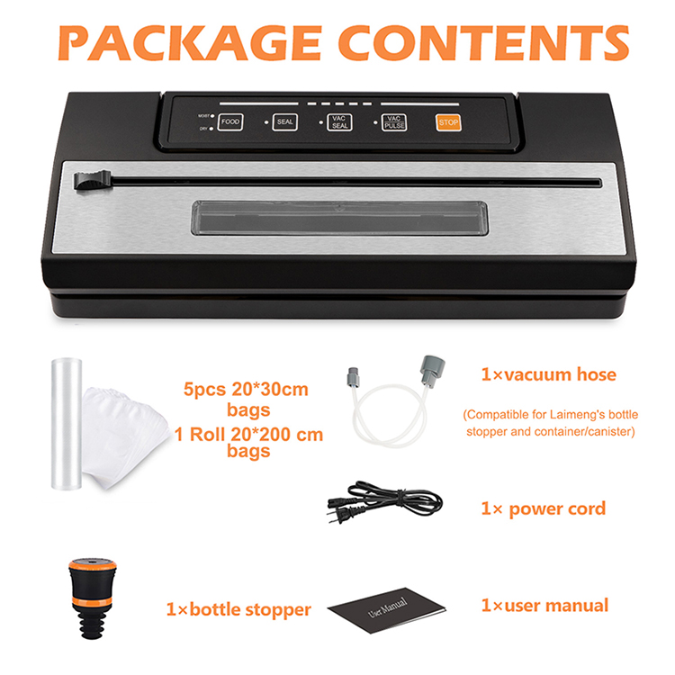 LAIMENG – Machine d'emballage Sous Vide, pour le stockage des aliments, emballage Sous Vide domestique, rouleaux de sacs Sous Vide S293 LAIMENG – Machine d'emballage Sous Vide, pour le stockage des aliments, emballage Sous Vide domestique, rouleaux de sacs Sous Vide S293