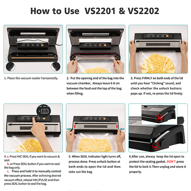 LAIMENG – Machine d'emballage Sous Vide, pour le stockage des aliments, emballage Sous Vide domestique, rouleaux de sacs Sous Vide S293 LAIMENG – Machine d'emballage Sous Vide, pour le stockage des aliments, emballage Sous Vide domestique, rouleaux de sacs Sous Vide S293
