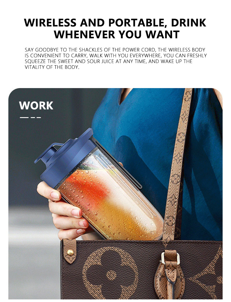 Presse-agrumes électrique Portable à 6 lames, petit presse-agrumes électrique automatique pour fruits, mélangeur de Smoothie, outil de cuisine, robot culinaire