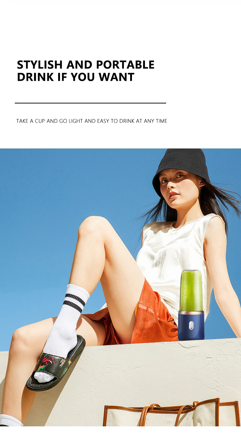 Presse-agrumes électrique Portable à 6 lames, petit presse-agrumes électrique automatique pour fruits, mélangeur de Smoothie, outil de cuisine, robot culinaire