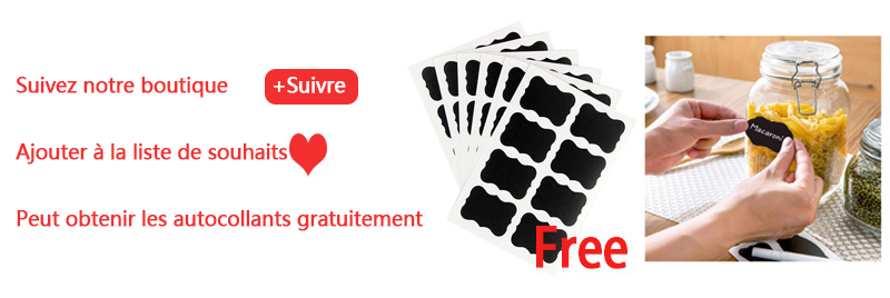 Bocal à bonbons, biscuits et épices en verre, récipient Mason à couvercle en bambou, vente en gros