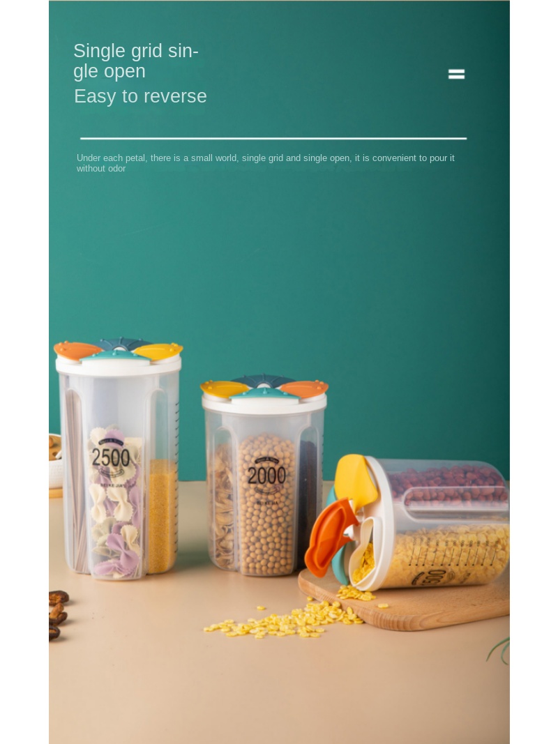 Grand récipient de stockage des aliments, tonneaux de riz rotatifs à 360 °, distributeur de céréales scellé, réservoir de riz, boîte de Grain, conteneur de stockage de cuisine Grand récipient de stockage des aliments, tonneaux de riz rotatifs à 360 °, distributeur de céréales scellé, réservoir de riz, boîte de Grain, conteneur de stockage de cuisine