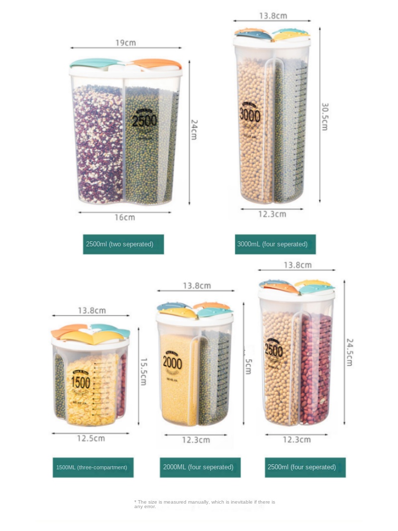 Grand récipient de stockage des aliments, tonneaux de riz rotatifs à 360 °, distributeur de céréales scellé, réservoir de riz, boîte de Grain, conteneur de stockage de cuisine Grand récipient de stockage des aliments, tonneaux de riz rotatifs à 360 °, distributeur de céréales scellé, réservoir de riz, boîte de Grain, conteneur de stockage de cuisine