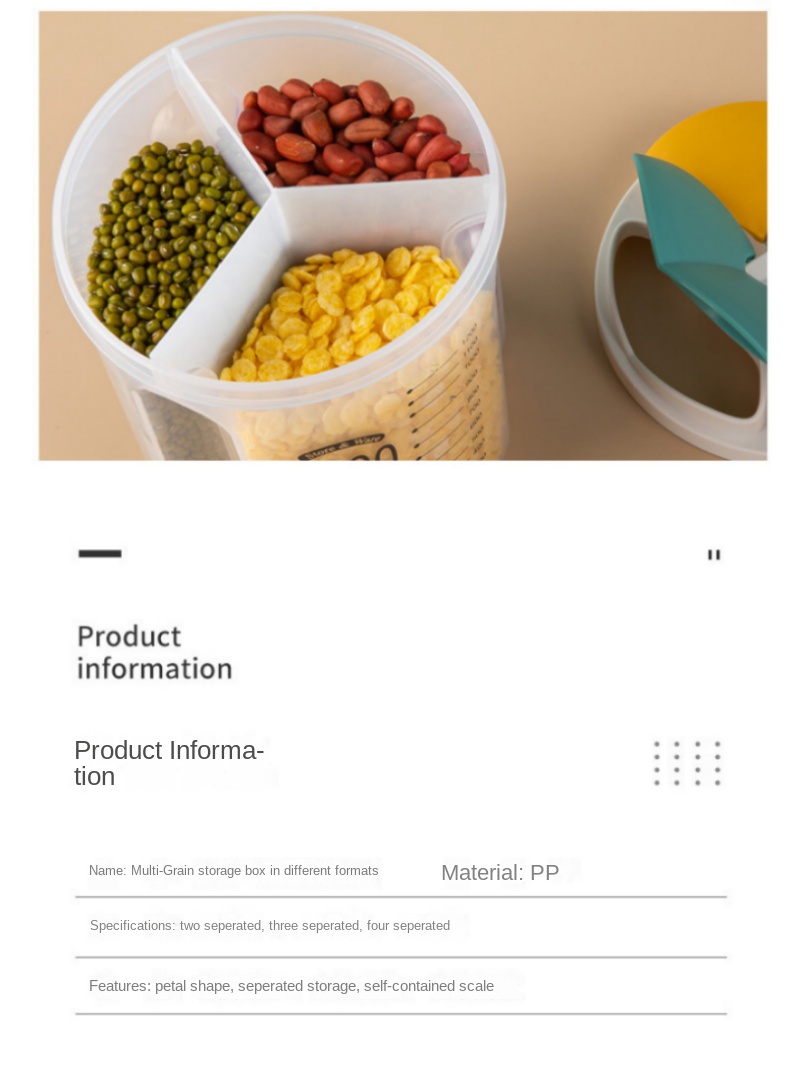 Grand récipient de stockage des aliments, tonneaux de riz rotatifs à 360 °, distributeur de céréales scellé, réservoir de riz, boîte de Grain, conteneur de stockage de cuisine Grand récipient de stockage des aliments, tonneaux de riz rotatifs à 360 °, distributeur de céréales scellé, réservoir de riz, boîte de Grain, conteneur de stockage de cuisine