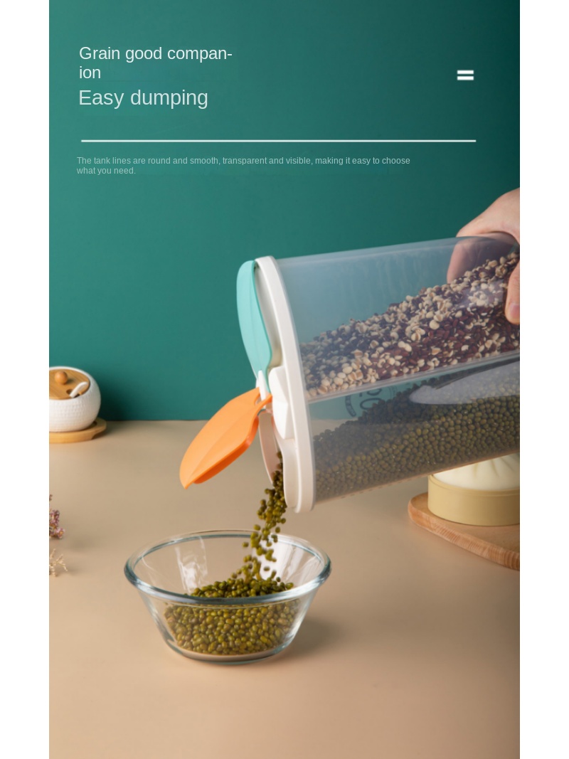 Grand récipient de stockage des aliments, tonneaux de riz rotatifs à 360 °, distributeur de céréales scellé, réservoir de riz, boîte de Grain, conteneur de stockage de cuisine Grand récipient de stockage des aliments, tonneaux de riz rotatifs à 360 °, distributeur de céréales scellé, réservoir de riz, boîte de Grain, conteneur de stockage de cuisine