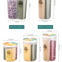 Grand récipient de stockage des aliments, tonneaux de riz rotatifs à 360 °, distributeur de céréales scellé, réservoir de riz, boîte de Grain, conteneur de stockage de cuisine
