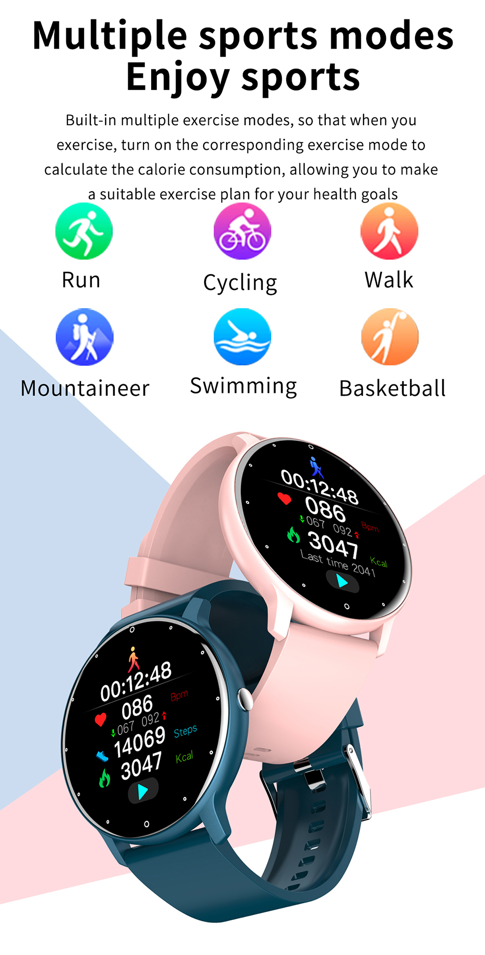 Montre connectée de Sport pour hommes et femmes, étanche IP67, avec écran tactile, Bluetooth, pour Android et IOS, 2022 Montre connectée de Sport pour hommes et femmes, étanche IP67, avec écran tactile, Bluetooth, pour Android et IOS, 2022