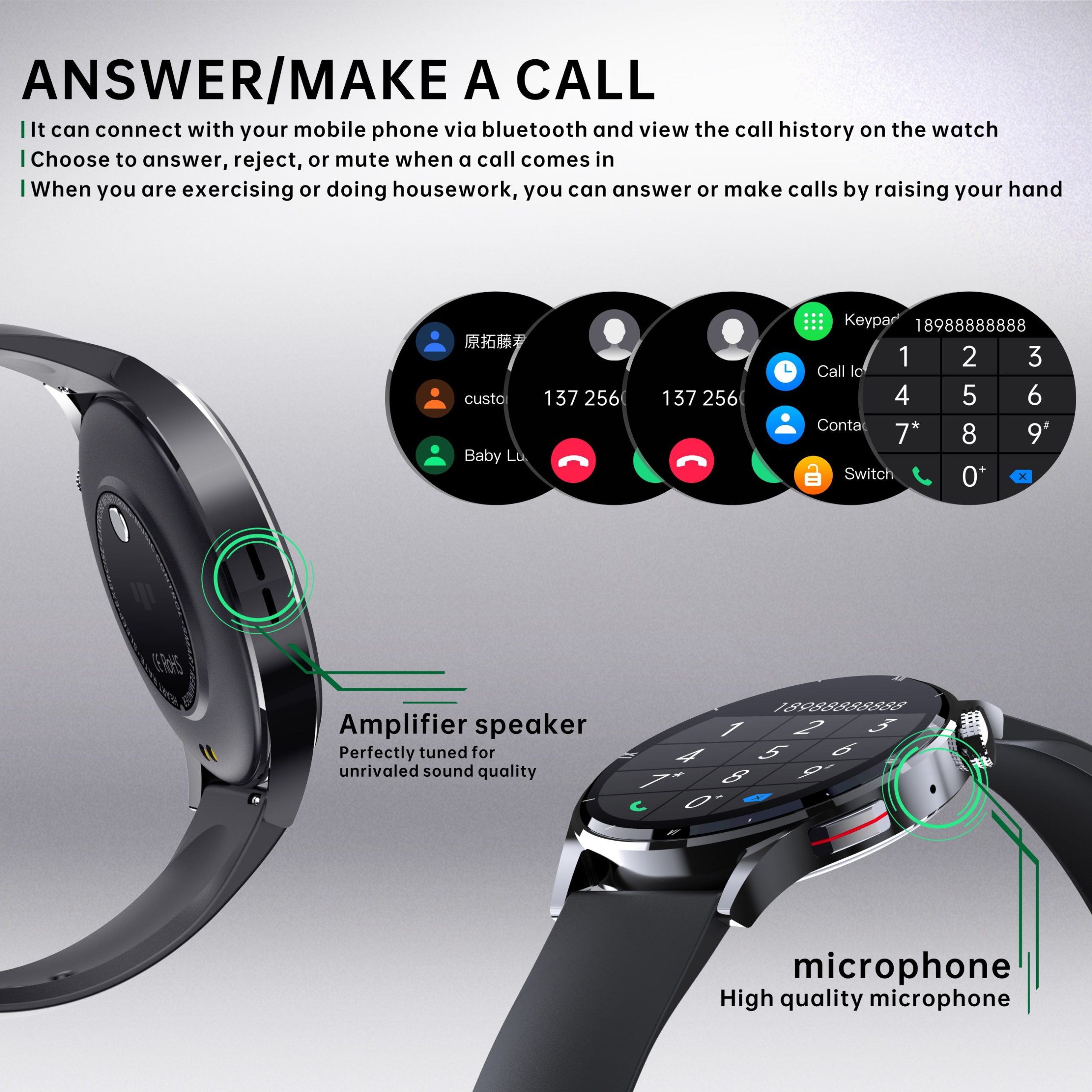 LIGE – montre connectée pour Huawei GT3 Pro pour hommes, étanche, avec cadran personnalisé, réponse aux appels, moniteur d'activité physique, nouveau LIGE – montre connectée pour Huawei GT3 Pro pour hommes, étanche, avec cadran personnalisé, réponse aux appels, moniteur d'activité physique, nouveau