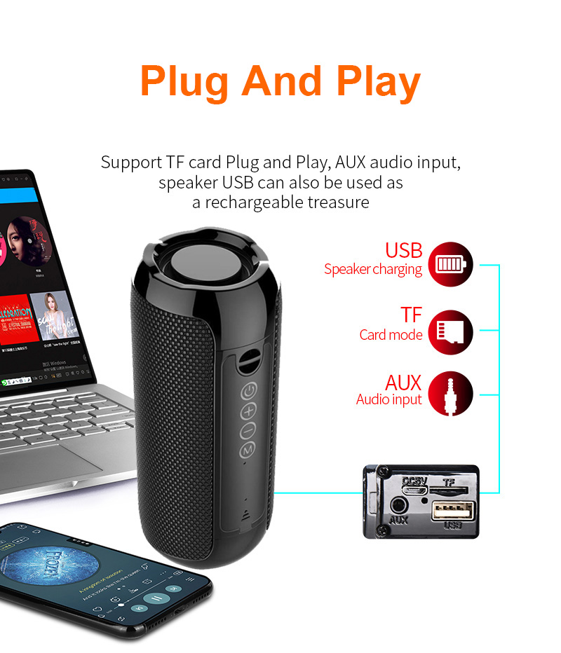 Haut-parleur stéréo Bluetooth Haut-parleur stéréo Bluetooth