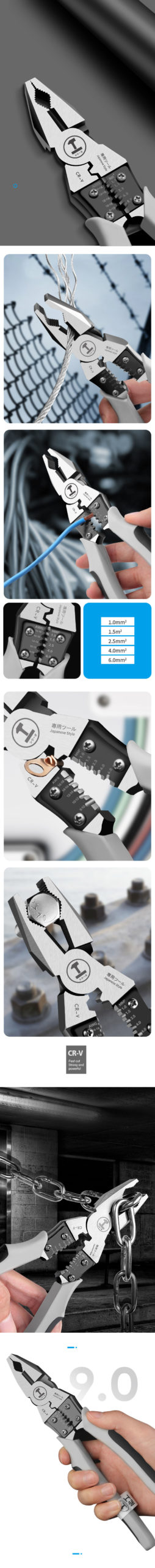 Vert vert pince diagonale universelle