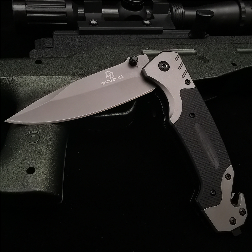 23CM (9 ') 58HRC couteau pliant coupe-tuyau couteaux de poche G10 manche tactique en plein air survie Combat EDC chasse couteaux pliants 23CM (9 ') 58HRC couteau pliant coupe-tuyau couteaux de poche G10 manche tactique en plein air survie Combat EDC chasse couteaux pliants