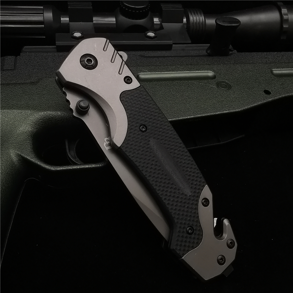 23CM (9 ') 58HRC couteau pliant coupe-tuyau couteaux de poche G10 manche tactique en plein air survie Combat EDC chasse couteaux pliants 23CM (9 ') 58HRC couteau pliant coupe-tuyau couteaux de poche G10 manche tactique en plein air survie Combat EDC chasse couteaux pliants