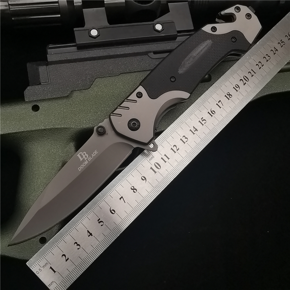 23CM (9 ') 58HRC couteau pliant coupe-tuyau couteaux de poche G10 manche tactique en plein air survie Combat EDC chasse couteaux pliants 23CM (9 ') 58HRC couteau pliant coupe-tuyau couteaux de poche G10 manche tactique en plein air survie Combat EDC chasse couteaux pliants