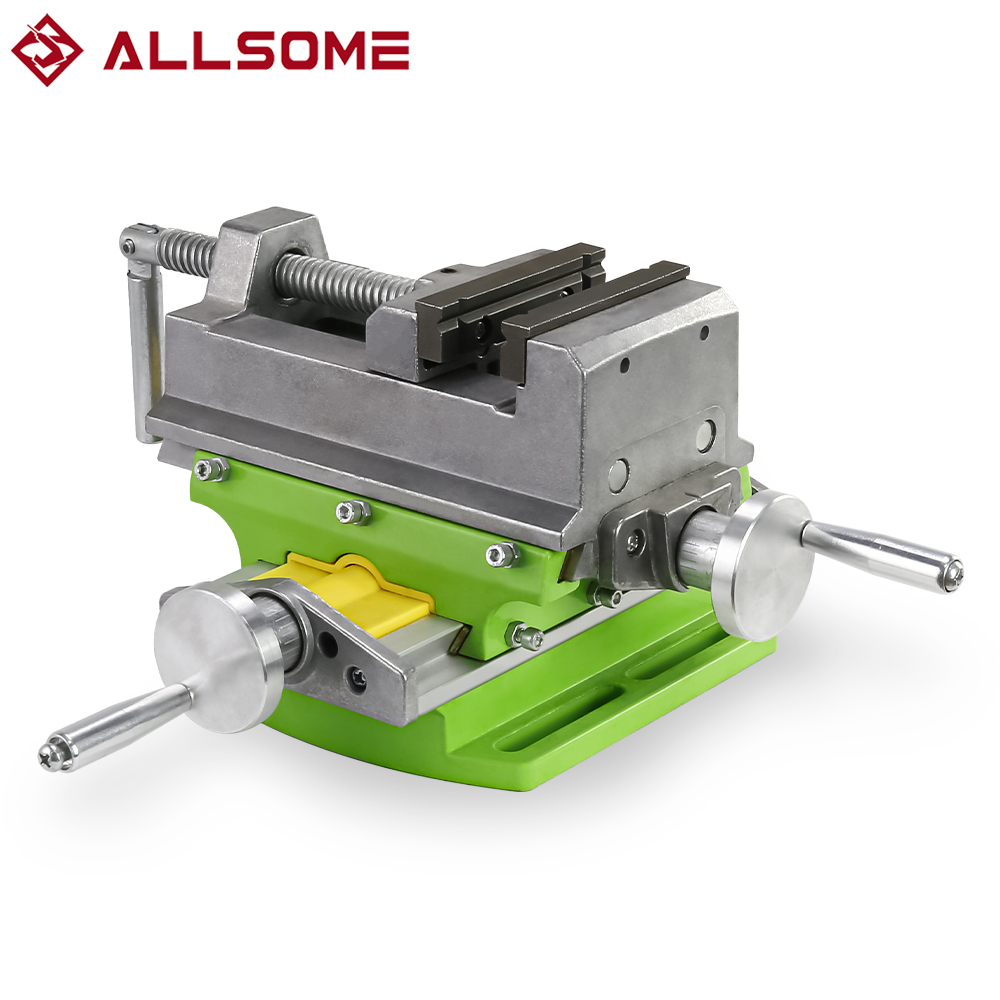 Allsome Étau de Machine 2 Axes 3 inch Étau pour Table croisée Table de fraisage ou Bien Établi