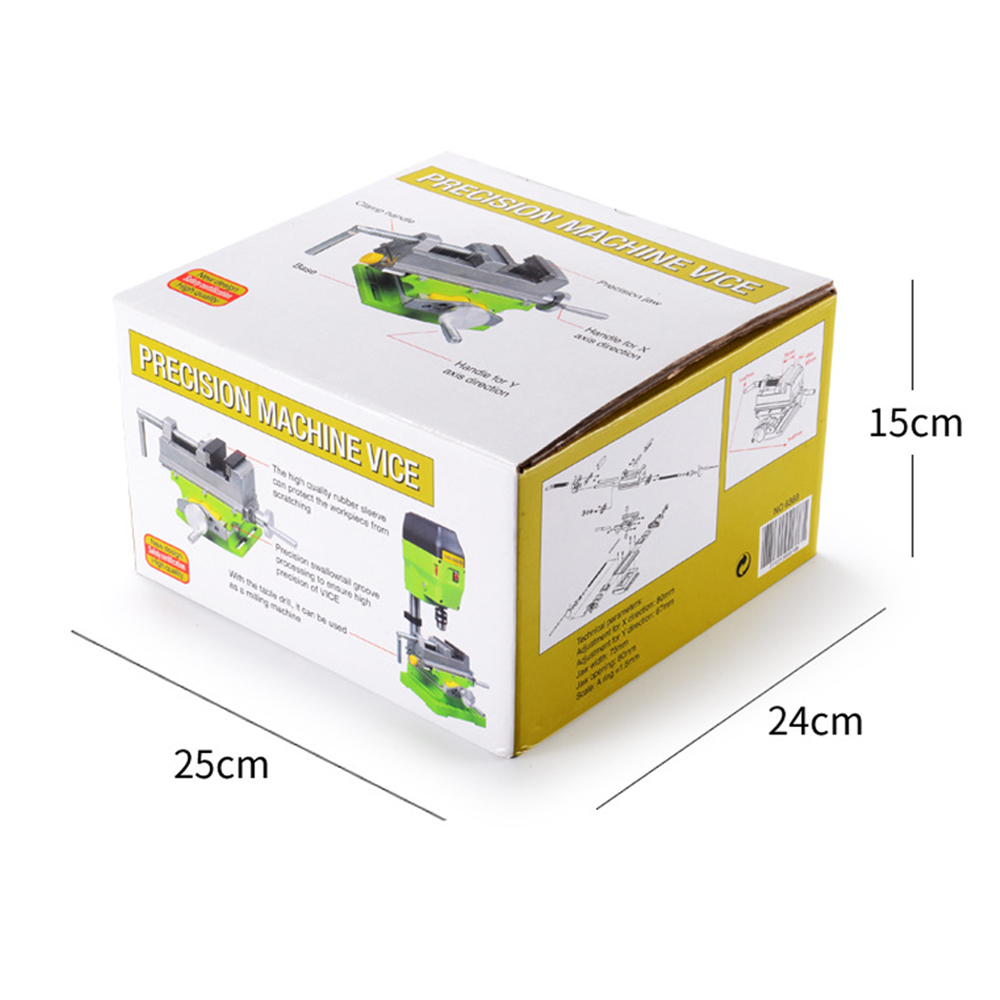 Allsome Étau de Machine 2 Axes 3 inch Étau pour Table croisée Table de fraisage ou Bien Établi