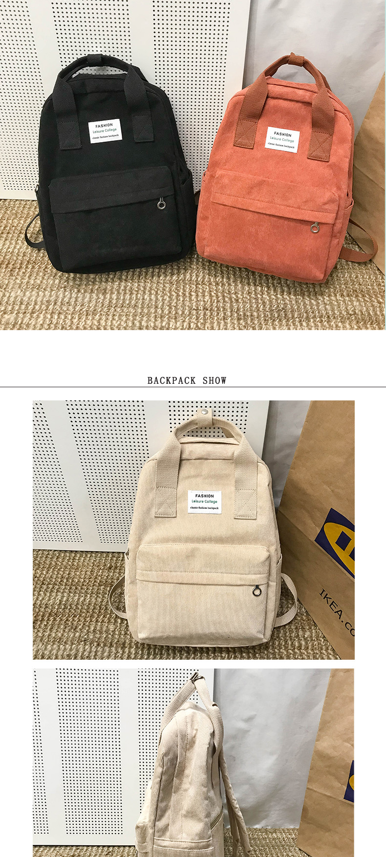 Sac à dos Harajuku pour femmes, nouvelle tendance, mode femmes, sac d'école, d'université, sacs à bandoulière de voyage pour adolescentes, 2022