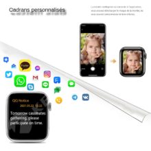 Montre connectée 8 Pro pour hommes et femmes, moniteur d'activité physique, avec écran HD, pour téléphones Android et Apple PK i8 pro max