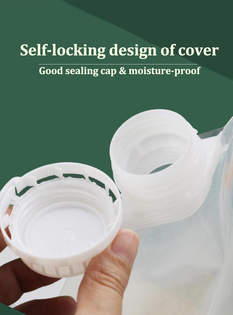 Sac d'emballage épaissi pour céréales, étanche, anti-insectes, pour aliments, riz, haricots, buse