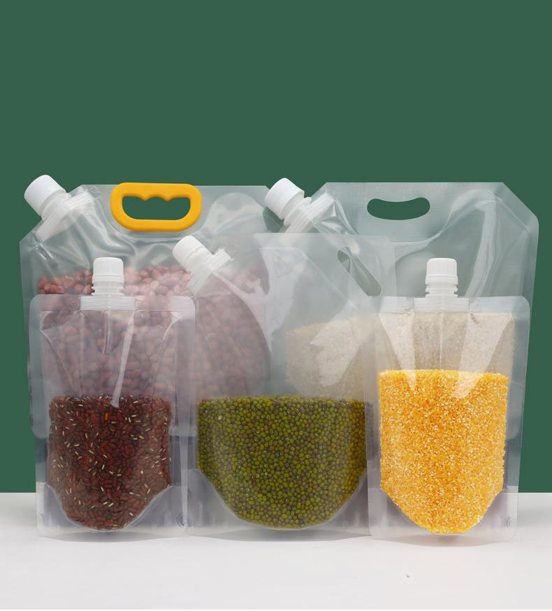 Sac d'emballage épaissi pour céréales, étanche, anti-insectes, pour aliments, riz, haricots, buse