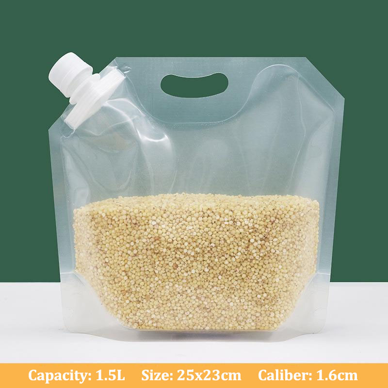 Sac d'emballage épaissi pour céréales, étanche, anti-insectes, pour aliments, riz, haricots, buse