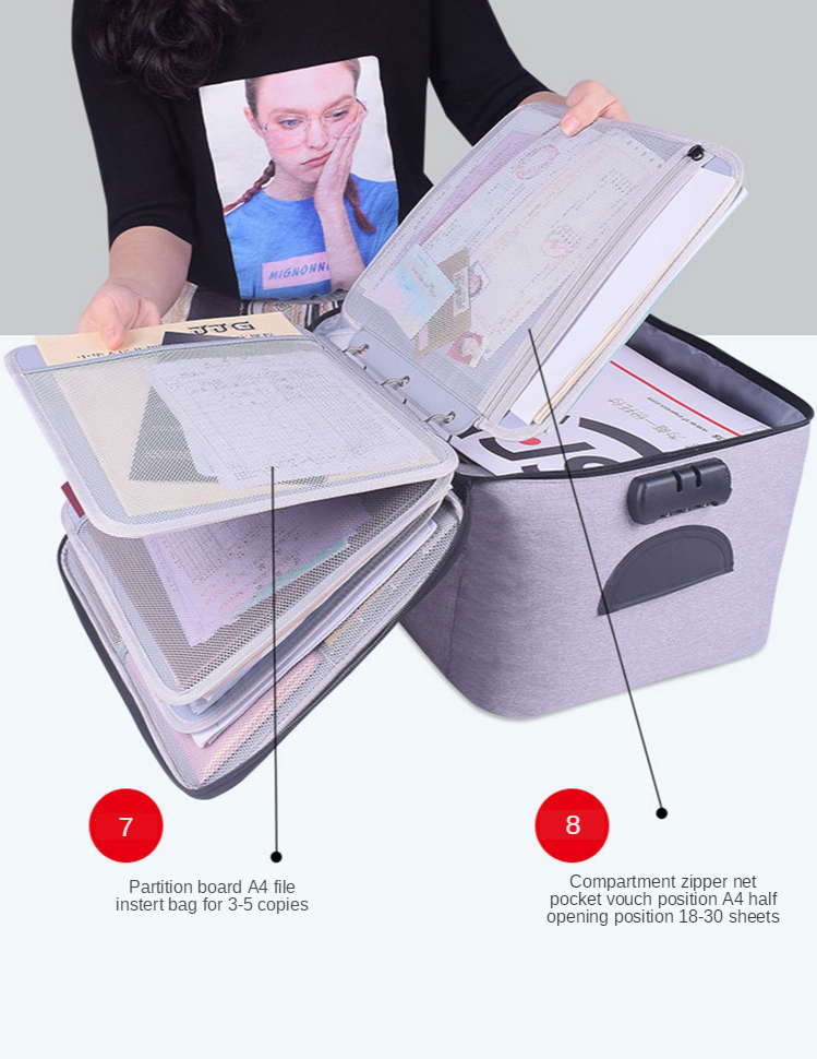 Sac de rangement de documents, organisateur de bureau, papeterie, fichiers de voyage pour femmes, porte-cartes, étui à outils, sac à main, accessoires de bureau à domicile Sac de rangement de documents, organisateur de bureau, papeterie, fichiers de voyage pour femmes, porte-cartes, étui à outils, sac à main, accessoires de bureau à domicile