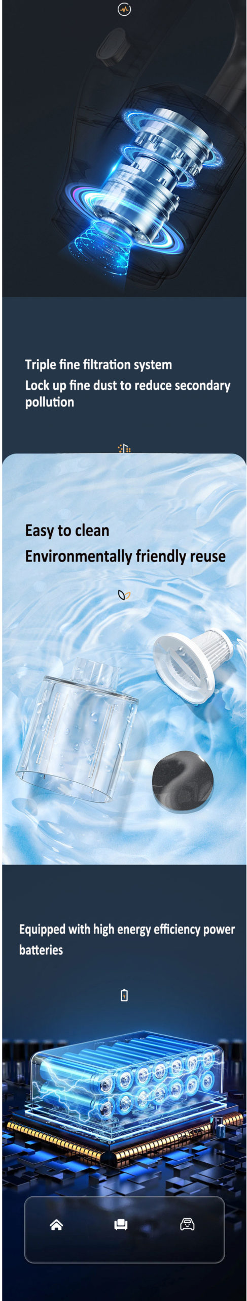 Xiaomi – Mini aspirateur de voiture