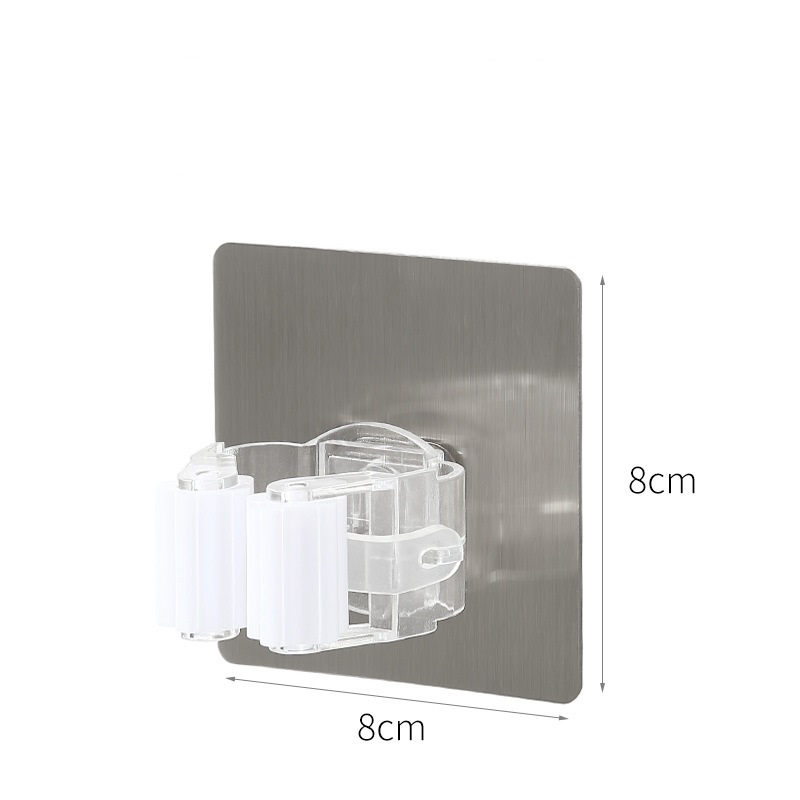 Crochets adhésifs multi-usages, support de rangement mural pour balai, crochet de cintre pour brosse à balai, crochets solides pour la cuisine et la salle de bains