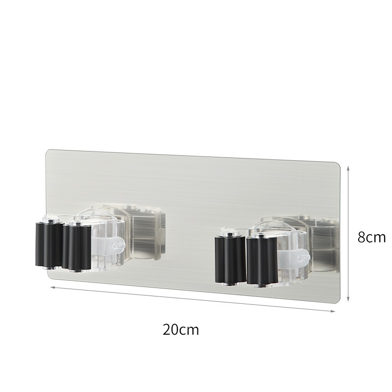 Crochets adhésifs multi-usages, support de rangement mural pour balai, crochet de cintre pour brosse à balai, crochets solides pour la cuisine et la salle de bains