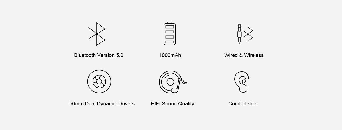 Oneodio – écouteurs sans fil Bluetooth