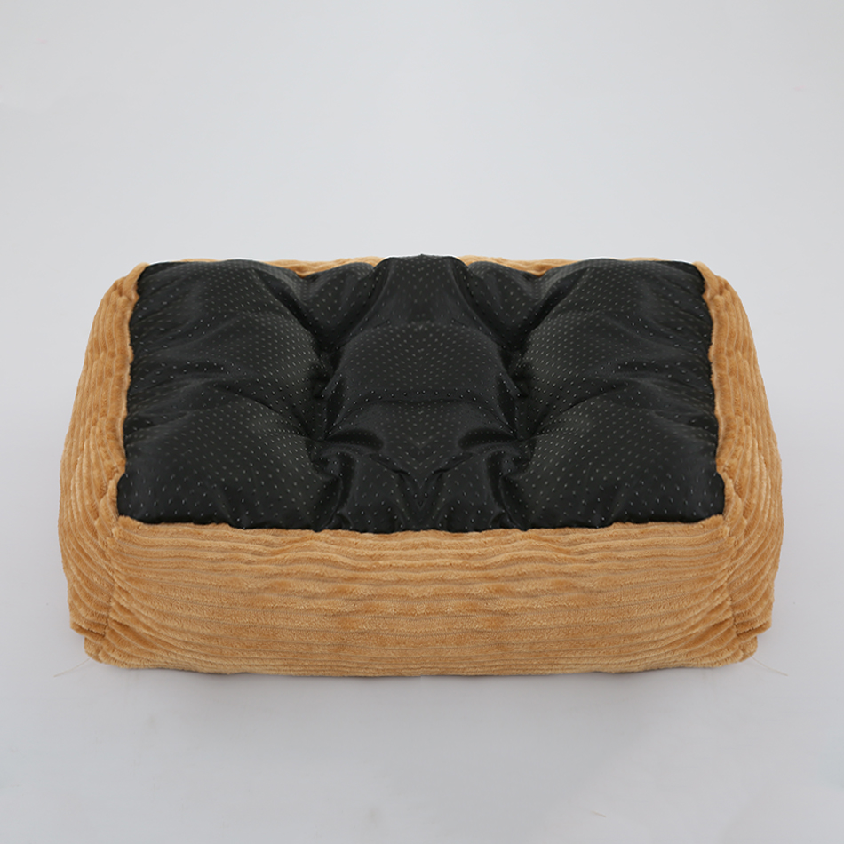 Lit en peluche carré pour animal de compagnie, niche pour chien, chat, moyen et petit, coussin de canapé, maison, fournitures pour animaux de compagnie