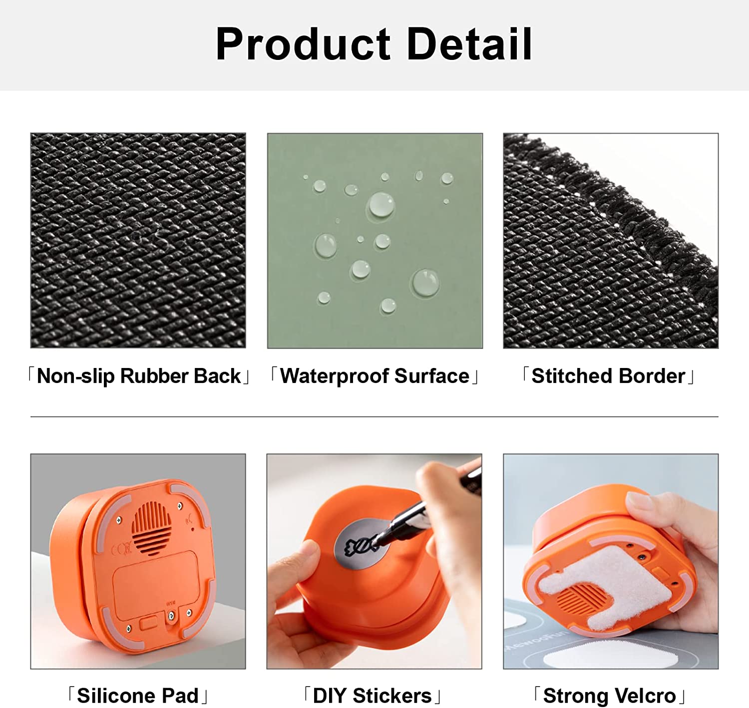 MEWOOFUN – sonnette à bouton pour chien, enregistrement de la Communication vocale des animaux domestiques, formation Interactive, jouet, sonnerie avec Pad et autocollant, facile à utiliser